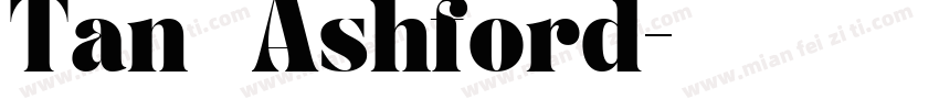 Tan   Ashford字体转换